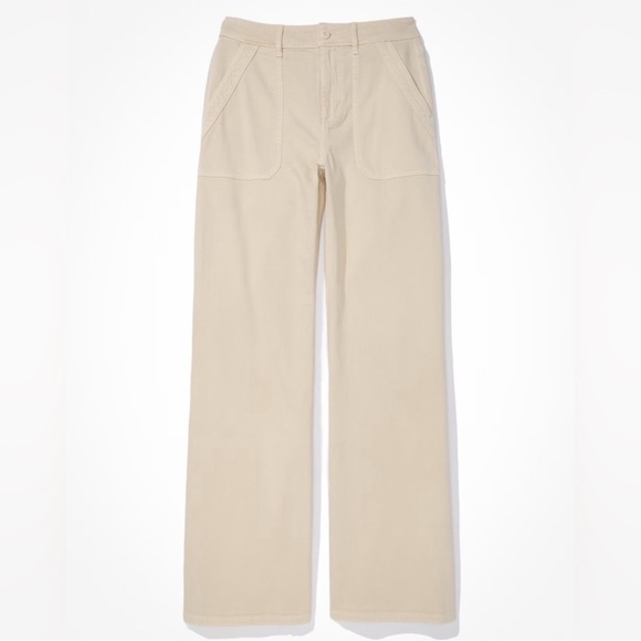 American Eagle Outfitters Dreamy Drape Baggy Wide Leg High Rise Pants sz 16 - Picture 1 of 9